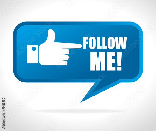 Follow me social network theme
