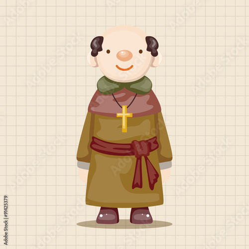 pastor and nun theme elements