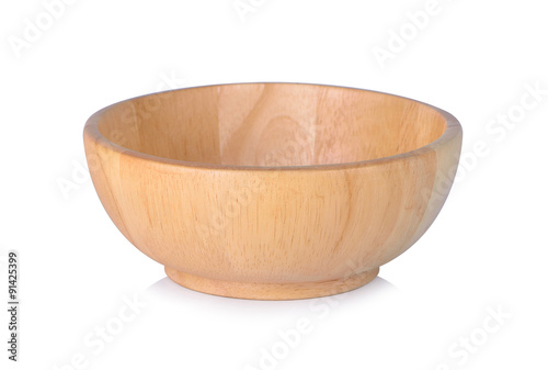 wooden Cup on white background