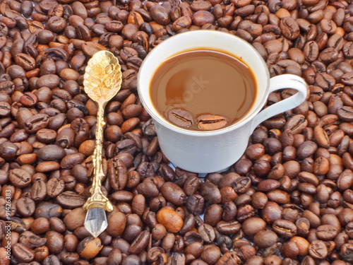 Coffee pattern background