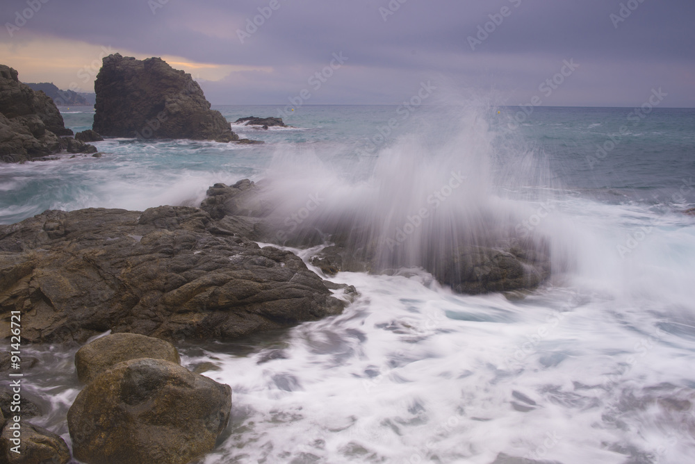 Seascape in Costa brava
