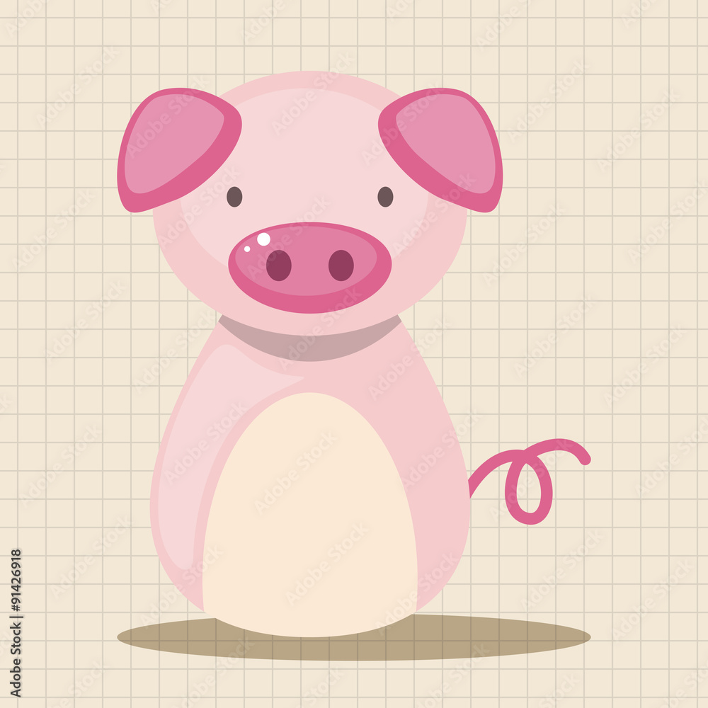 Chinese Zodiac pig theme elements Chinese Zodiac pig theme elements