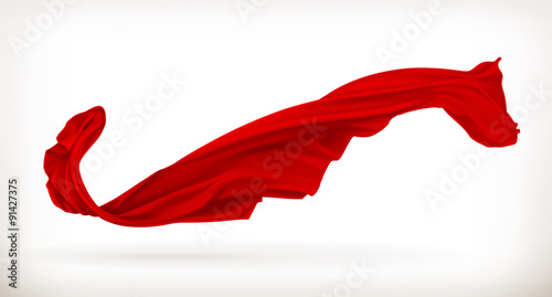 Red cloth, vector illustration