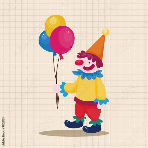 circus clown theme elements
