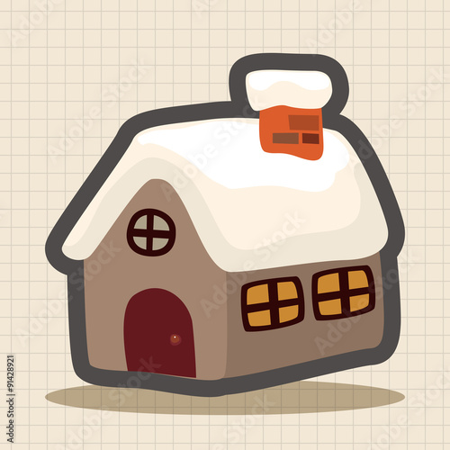 Gingerbread house theme elements