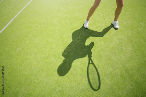 Tennis player on the court © Kaspars Grinvalds