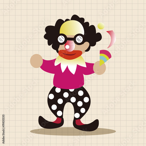 clowns theme elements vector,eps