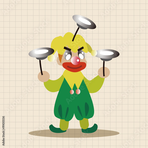 clowns theme elements vector,eps