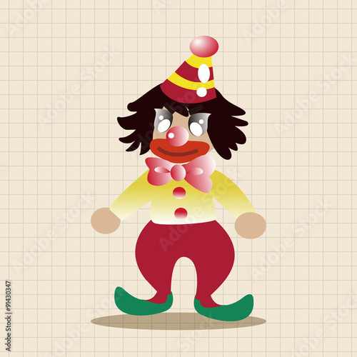 clowns theme elements vector,eps