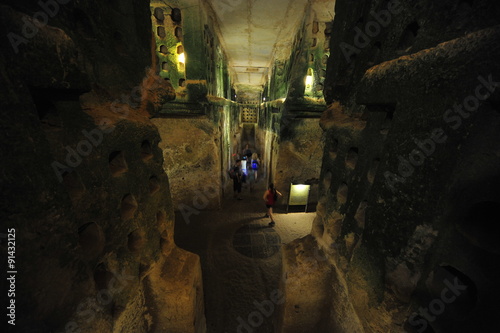 Impressive underground Columbarium caves in Beit Govrin, Israel