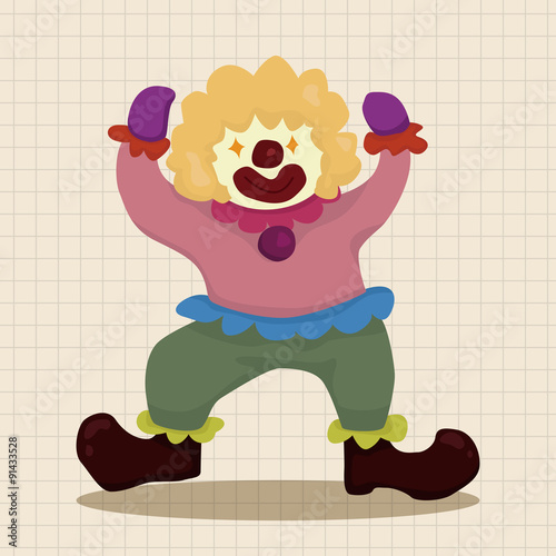 clowns theme elements vector,eps