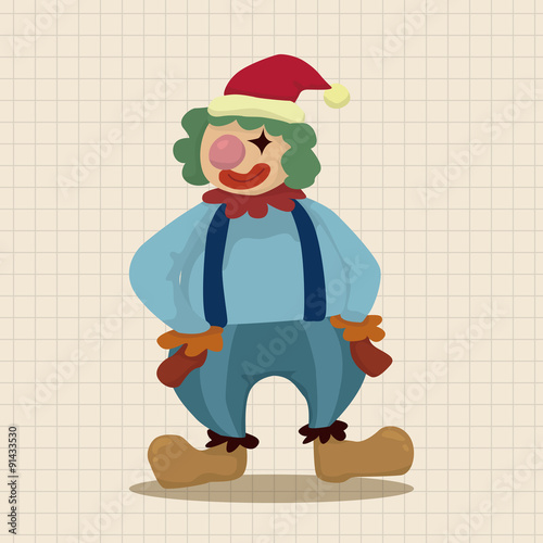 clowns theme elements vector,eps