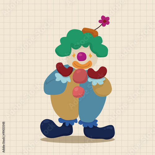 clowns theme elements vector,eps