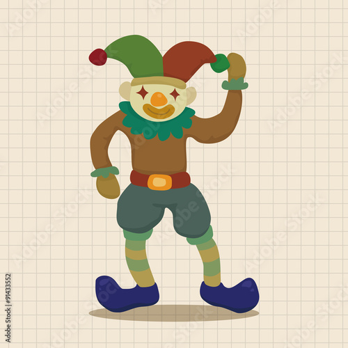clowns theme elements vector,eps