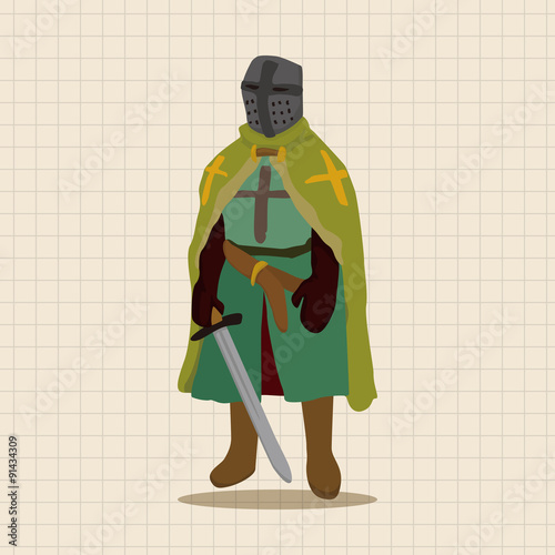 knight theme elements vector,eps