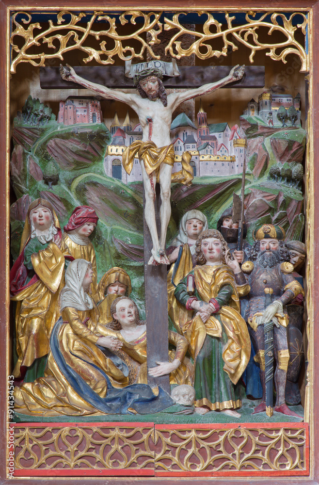 Neuberg and der Murz - The polychrome carved Crucifixion