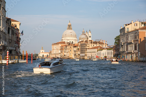 Taxis in Venice, Italy © Morenovel