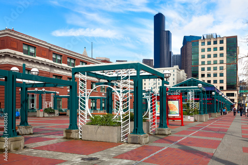 Seattle light rail station in the International District