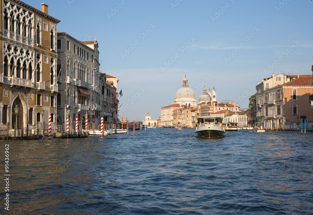 Boat traffic in Venice, Italy