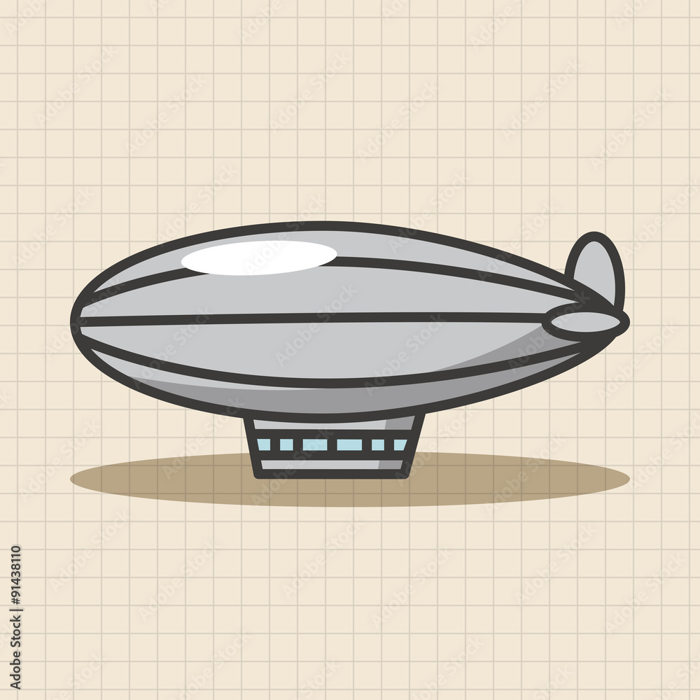 Fototapeta premium transportation airplane theme elements