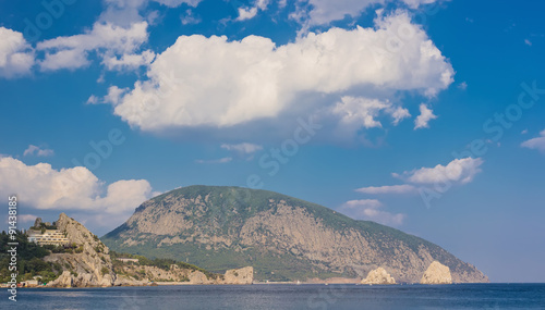 Gurzuf and Ayu Dag mountain. Crimea.