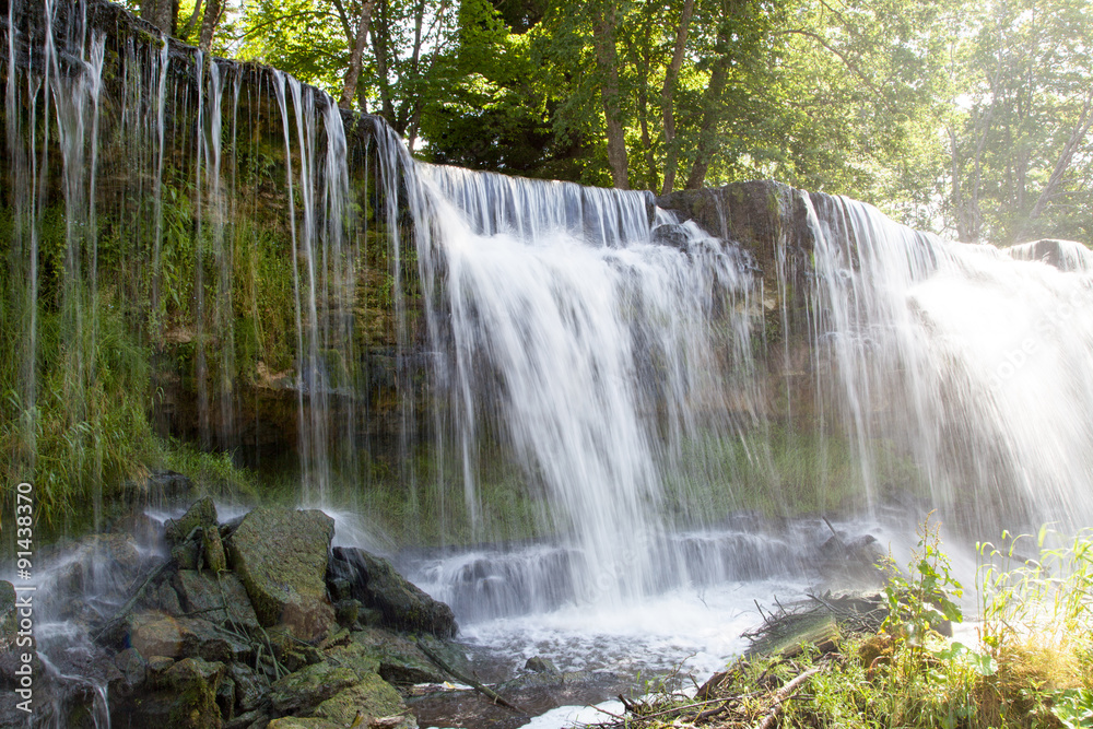 Fototapeta premium Waterfall in Keila-Joa. Estonia
