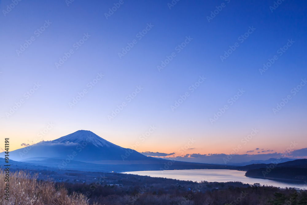 Mt. Fuji, Japan at Lake Kawaguchi
