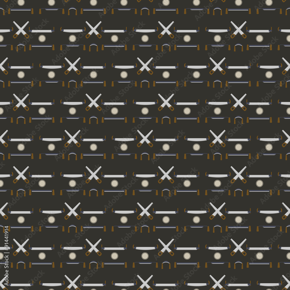 Construction tools silhouette icon set seamless texture. Construction tools silhouette icon set seamless texture.