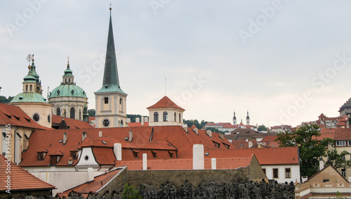 Tiled roofs of Prague.