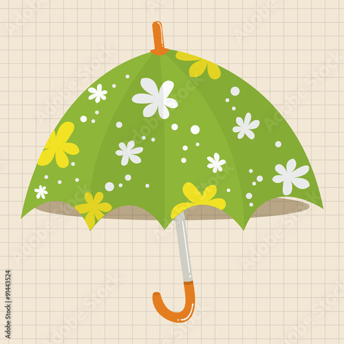 Umbrella theme elemets vector,eps