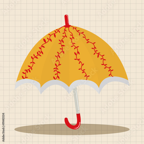 Umbrella theme elemets vector,eps