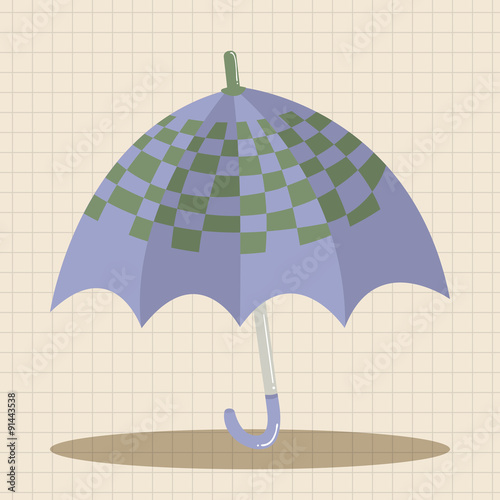Umbrella theme elemets vector,eps