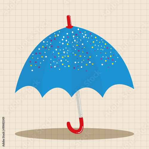Umbrella theme elemets vector,eps