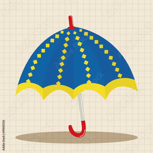 Umbrella theme elemets vector,eps