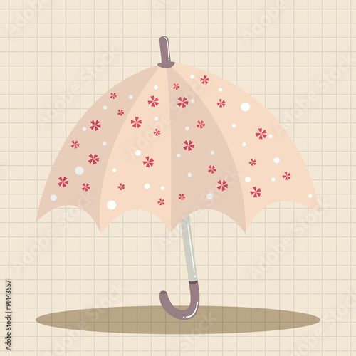 Umbrella theme elemets vector,eps