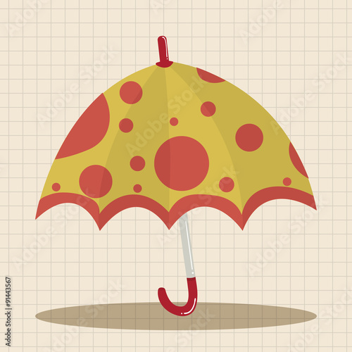 Umbrella theme elemets vector,eps