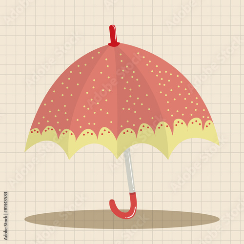 Umbrella theme elemets vector,eps