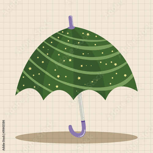 Umbrella theme elemets vector,eps