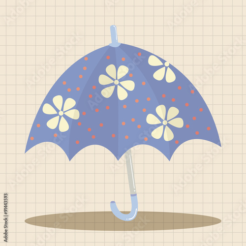 Umbrella theme elemets vector,eps