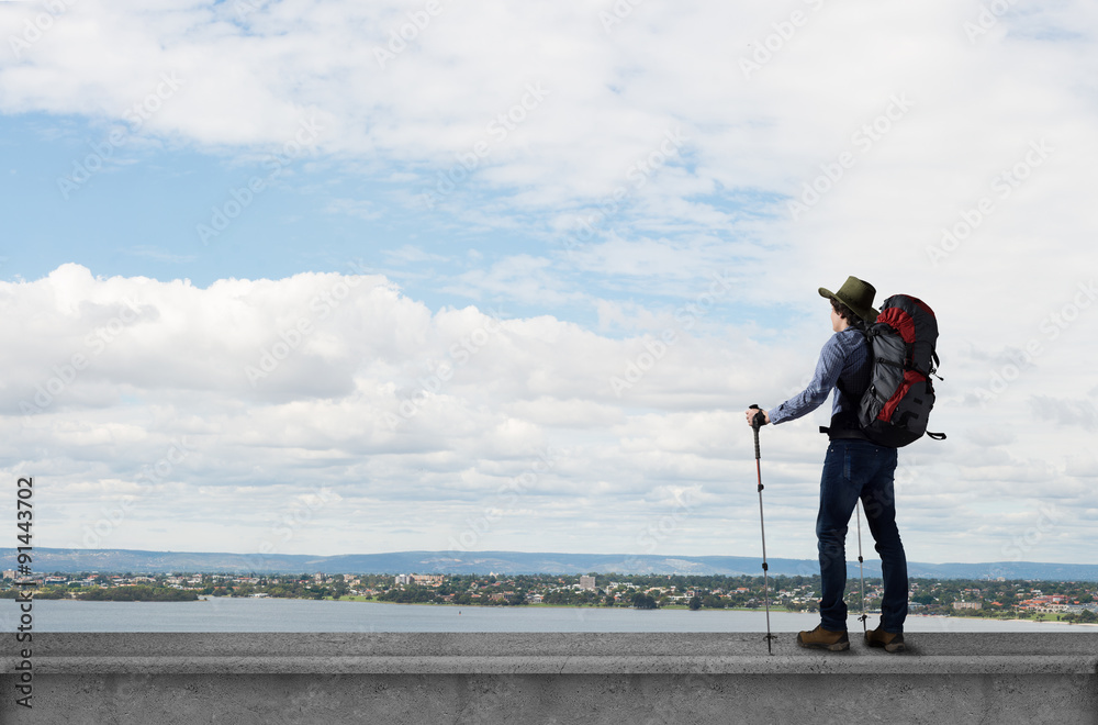 Obraz premium Trekking and hiking