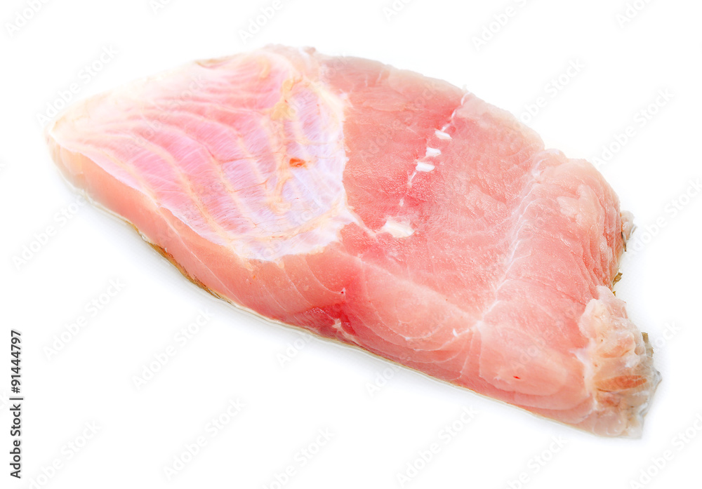 Carp fillets on white background. In Central Europe ( Poland and Czech Republic ), fish is a traditional part of a Christmas Eve dinner. Carp fillets on white background. In Central Europe ( Poland and Czech Republic ), fish is a traditional part of a Christmas Eve dinner.