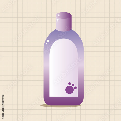 Pet shampoo theme elements vector,eps10