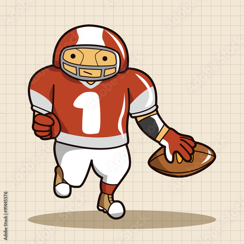 football player theme elements vector,eps