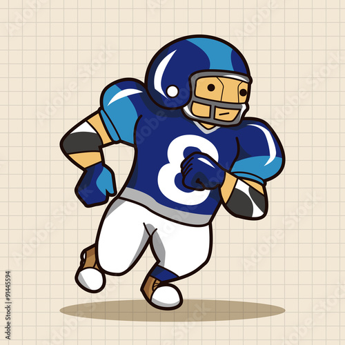 football player theme elements vector,eps
