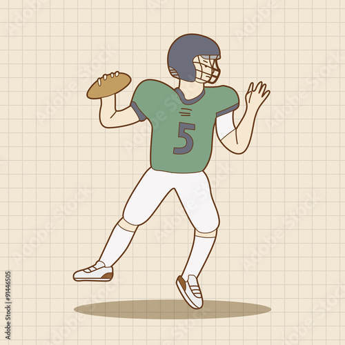 football player theme elements vector,eps