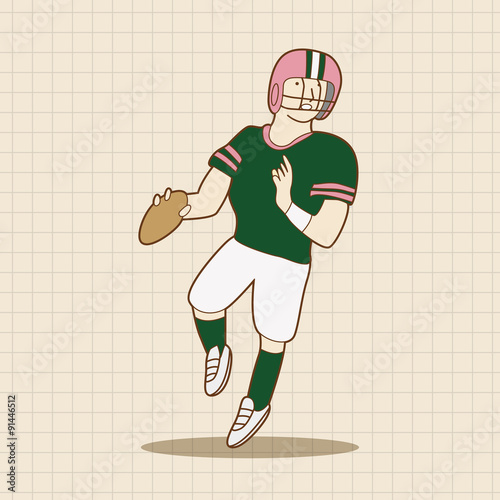 football player theme elements vector,eps