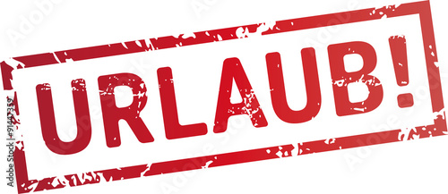 stempel Urlaub!