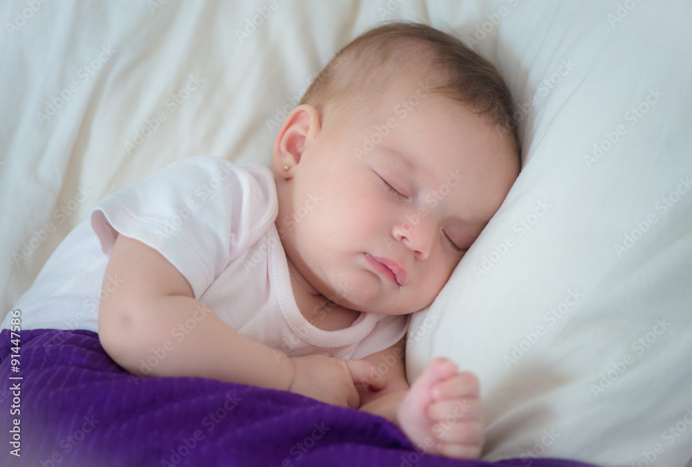 close-up portrait of a beautiful sleeping baby on white close-up portrait of a beautiful sleeping baby on white
