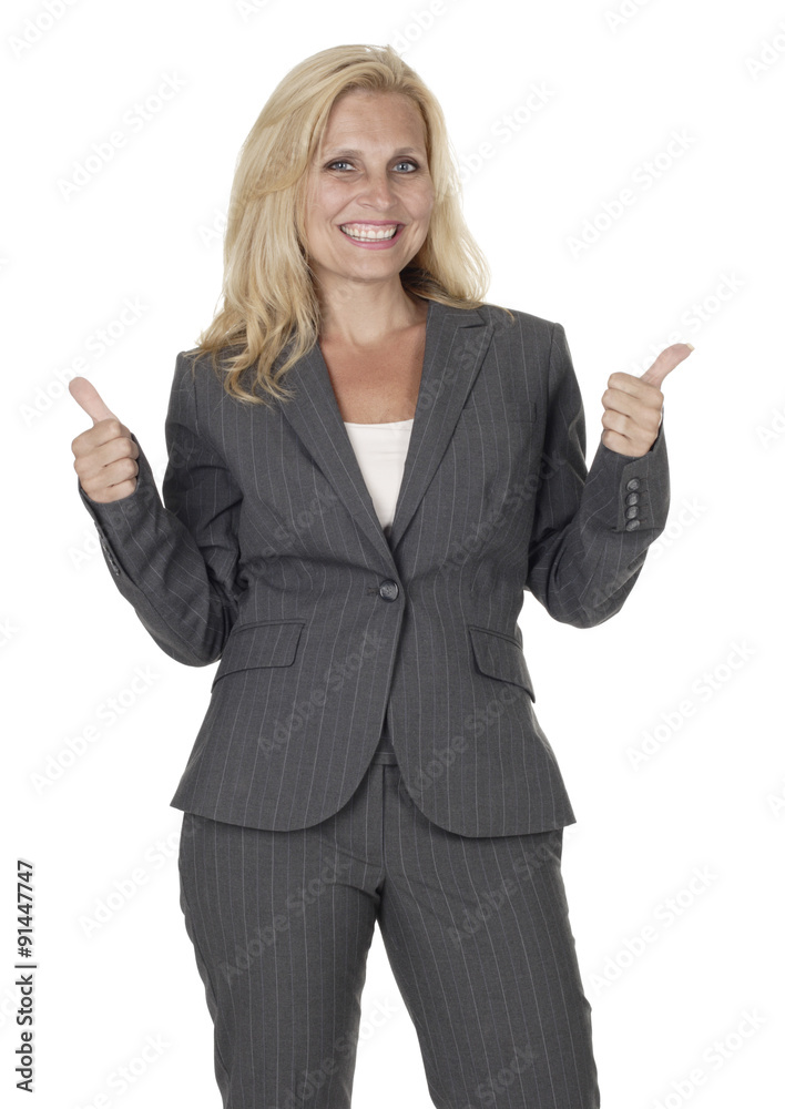 Attractive Businesswoman Gives Attractive Businesswoman Gives