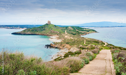 Tharros on the peninsula Sinis in Sardinia photo